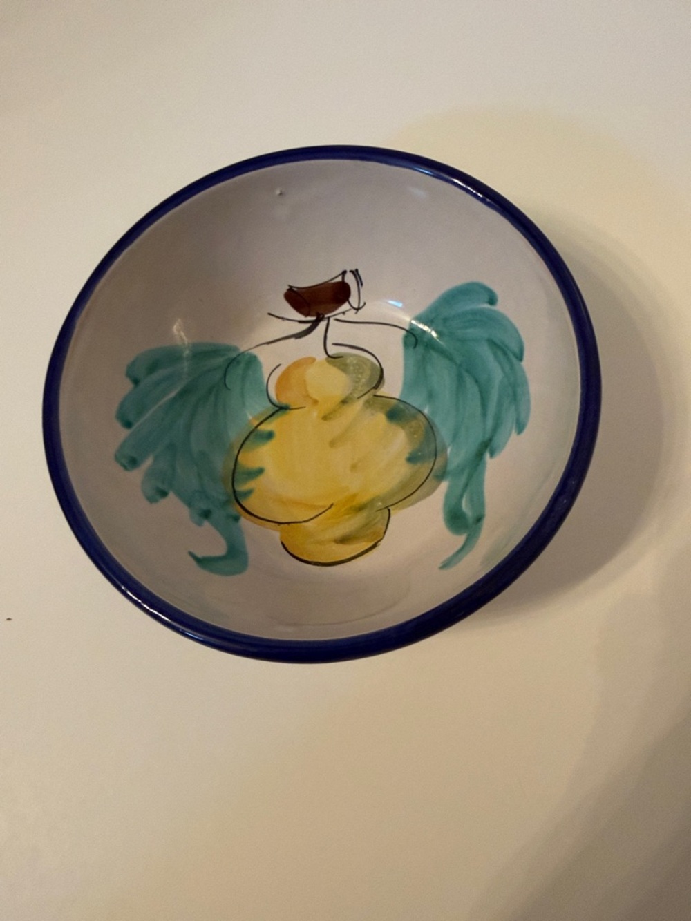 VIETRI BUON GIORNO LEMON SOUP/CEREAL BOWL ITALY HOME DINING DINNERWARE 5 5/8”